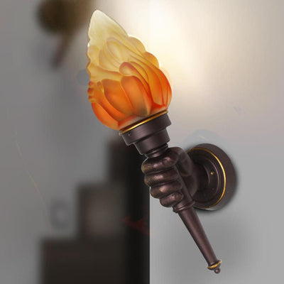 Creative Vintage Torch 1- Light Wall Sconce Lamp