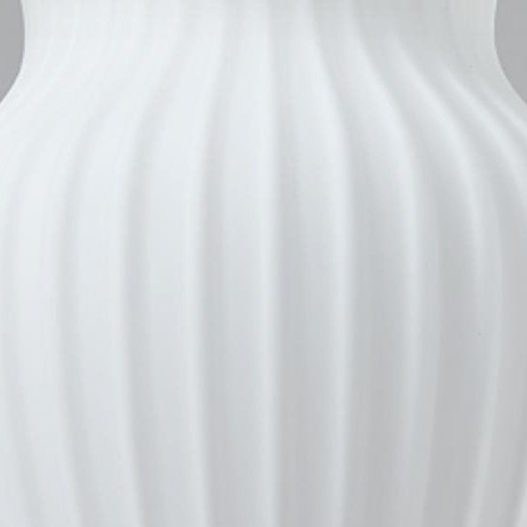 Nordic Striped Milk White Glass Jar 1/3 Light Kronleuchter
