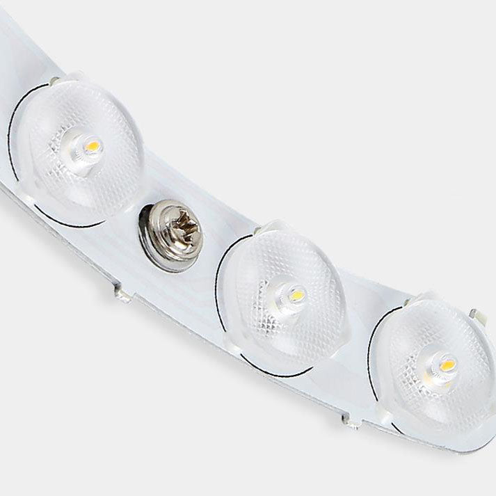 Japanese Simple Log Round LED Flush Mount Ceiling Light