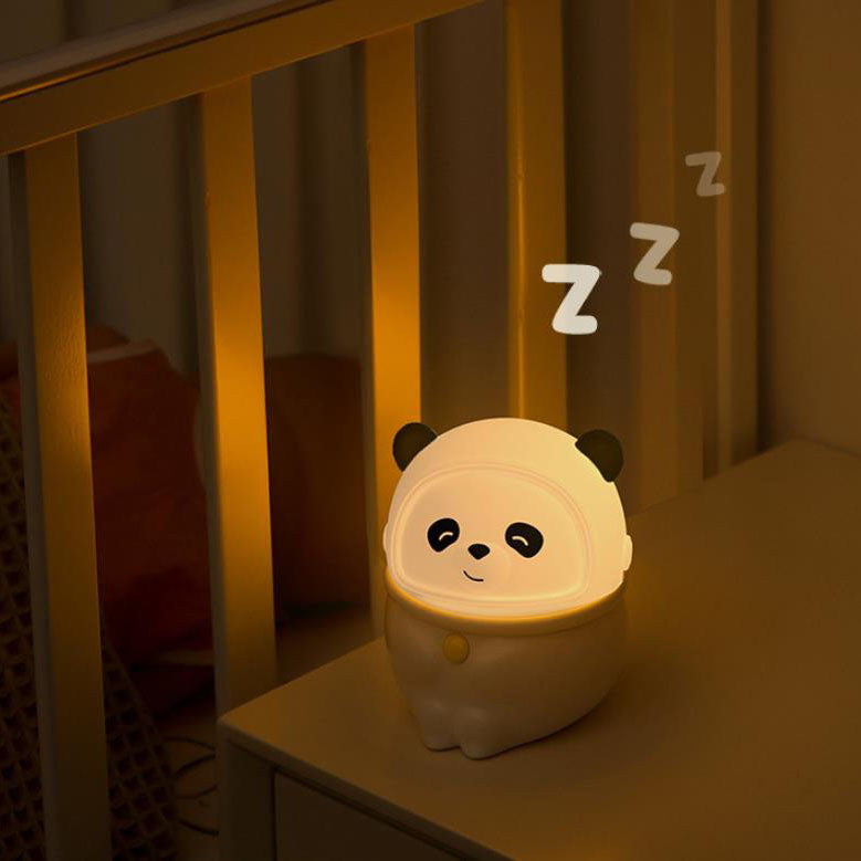 Lampe de Table LED USB Panda Cochon en Silicone Créatif Dessin Animé 