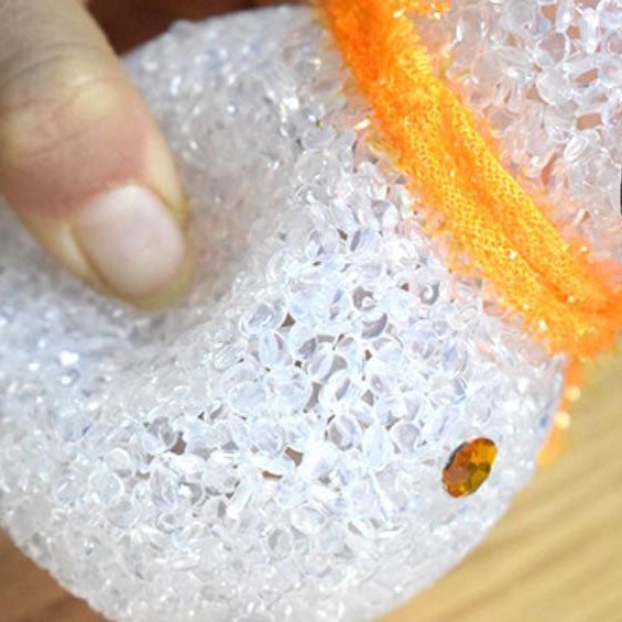 Decoración LED de muñeco de nieve solar de Navidad para exteriores, luz de paisaje con inserción en el suelo 