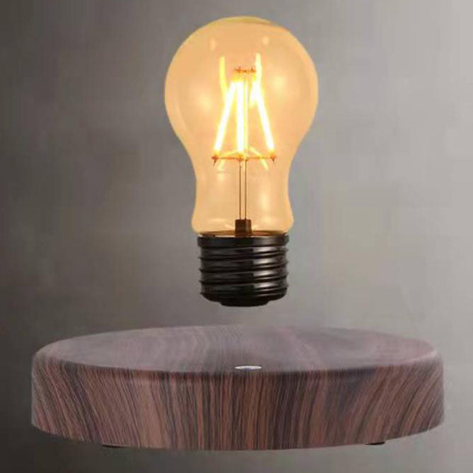 Creative Levitation Bulb Walnut LED Decorative Table Lamp