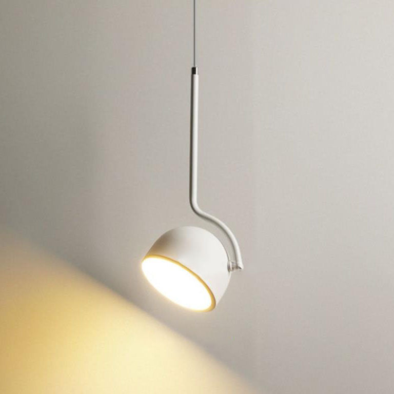 Lámpara colgante LED redonda minimalista nórdica con rotación multiángulo 