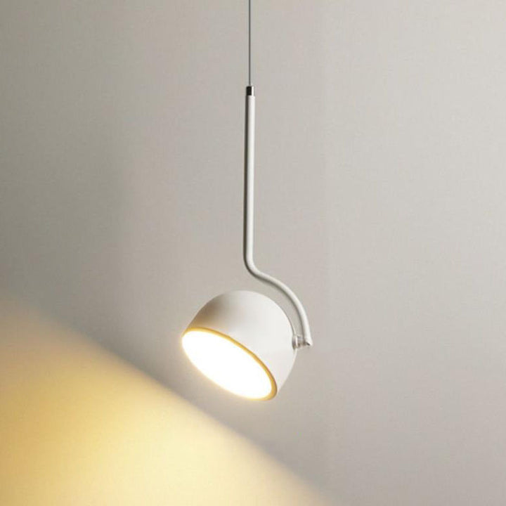 Lámpara colgante LED redonda minimalista nórdica con rotación multiángulo 