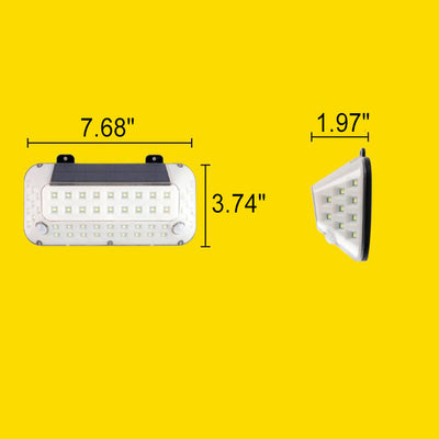 Applique murale extérieure LED avec capteur de corps émettant de la lumière latérale en ABS Simple solaire 