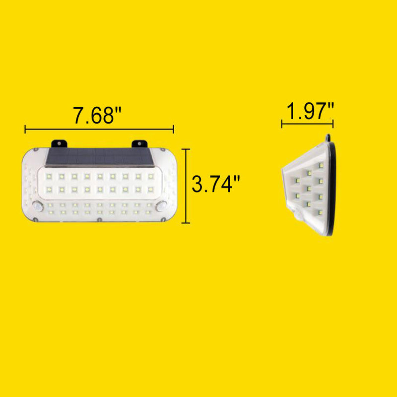 Applique murale extérieure LED avec capteur de corps émettant de la lumière latérale en ABS Simple solaire 