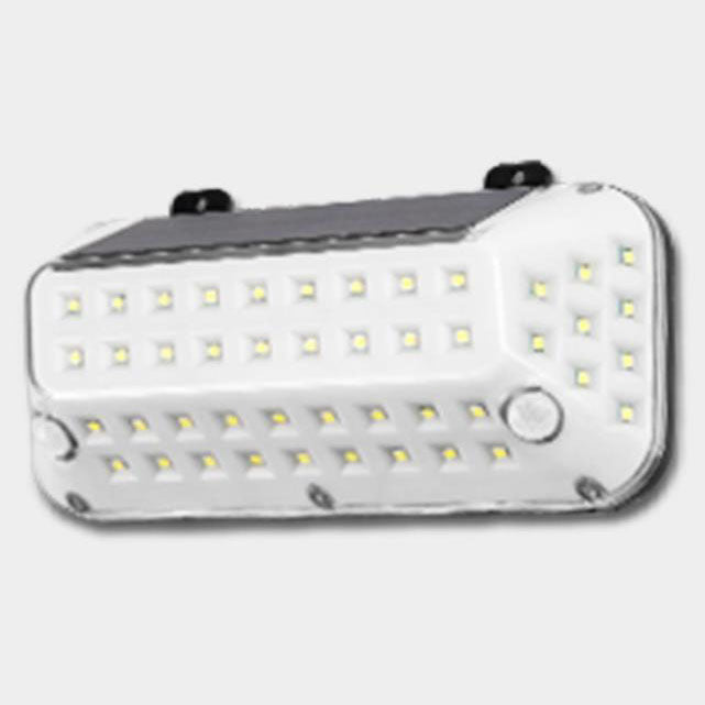 Applique murale extérieure LED avec capteur de corps émettant de la lumière latérale en ABS Simple solaire 