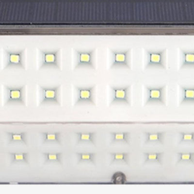 Applique murale extérieure LED avec capteur de corps émettant de la lumière latérale en ABS Simple solaire 