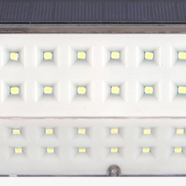 Applique murale extérieure LED avec capteur de corps émettant de la lumière latérale en ABS Simple solaire 