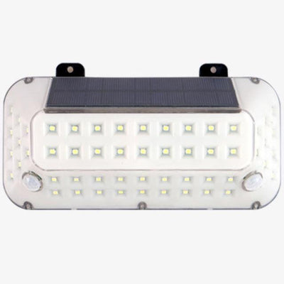 Applique murale extérieure LED avec capteur de corps émettant de la lumière latérale en ABS Simple solaire 
