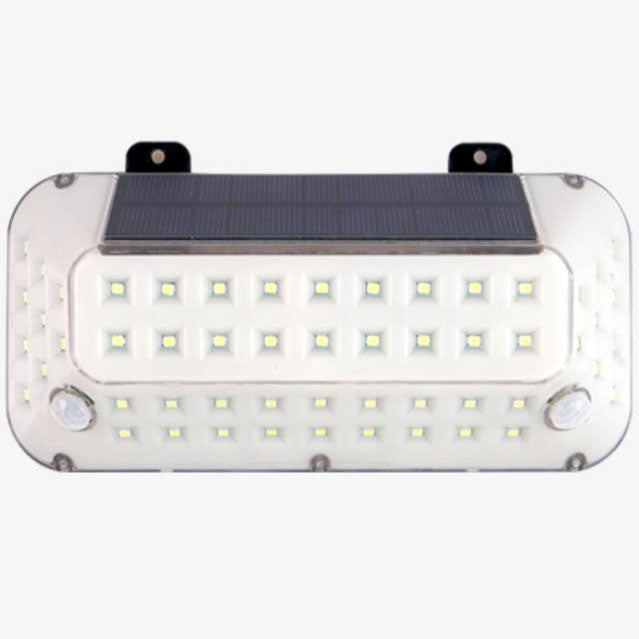 Applique murale extérieure LED avec capteur de corps émettant de la lumière latérale en ABS Simple solaire 