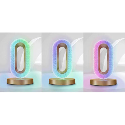 Nordic Creative Crystal Ring RGB APP LED Night Light Table Lamp