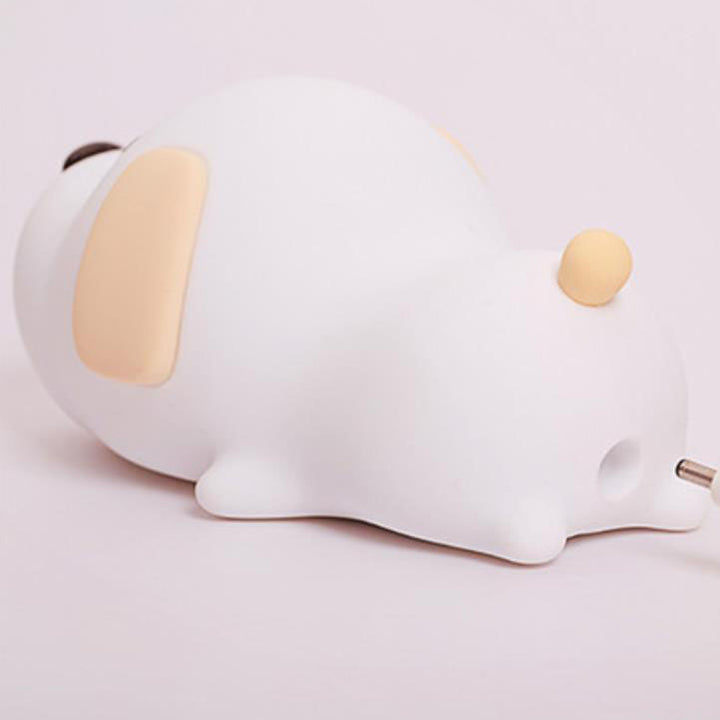 Lampe de table Cartoon Dumb Dog Silicone LED Pat Night Light 