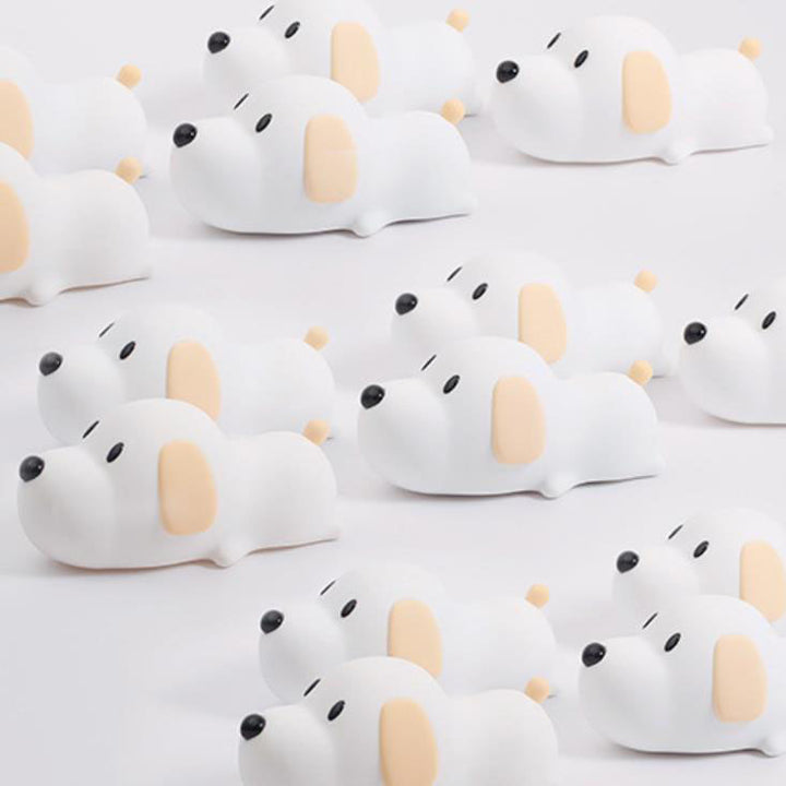 Lampe de table Cartoon Dumb Dog Silicone LED Pat Night Light 