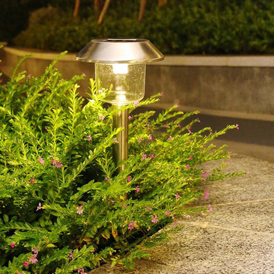 Solar Stainless Steel Jar ABS LED Outdoor Waterproof Lawn Landscape Light