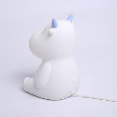 Lampe de table de nuit en silicone USB rechargeable Creative Cute Cow moderne 