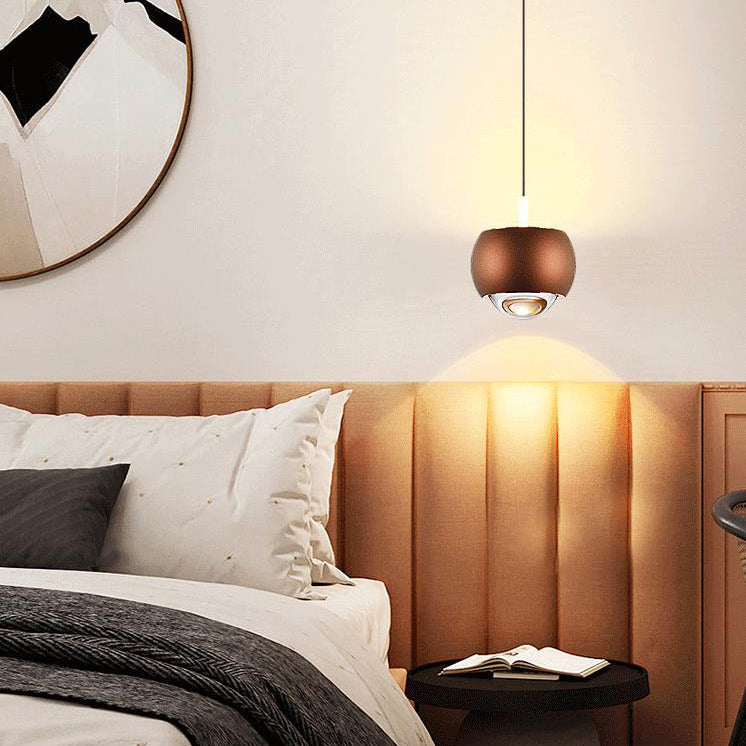 Modern Light Luxury Aluminum Mini Column Spotlight LED Liftable Adjustable Pendant Light