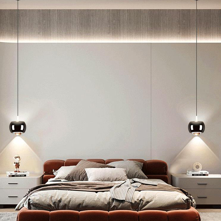 Modern Light Luxury Aluminum Mini Column Spotlight LED Liftable Adjustable Pendant Light
