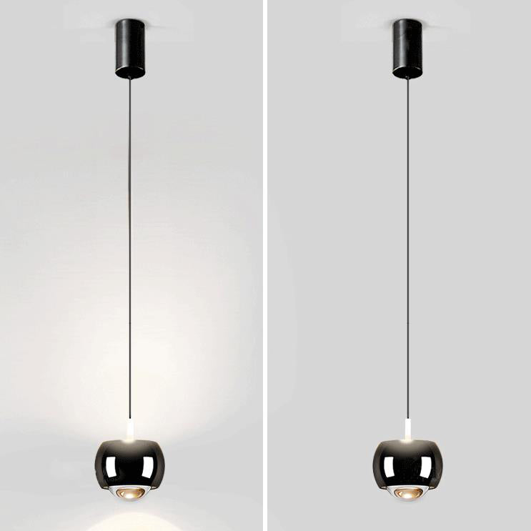 Modern Light Luxury Aluminum Mini Column Spotlight LED Liftable Adjustable Pendant Light