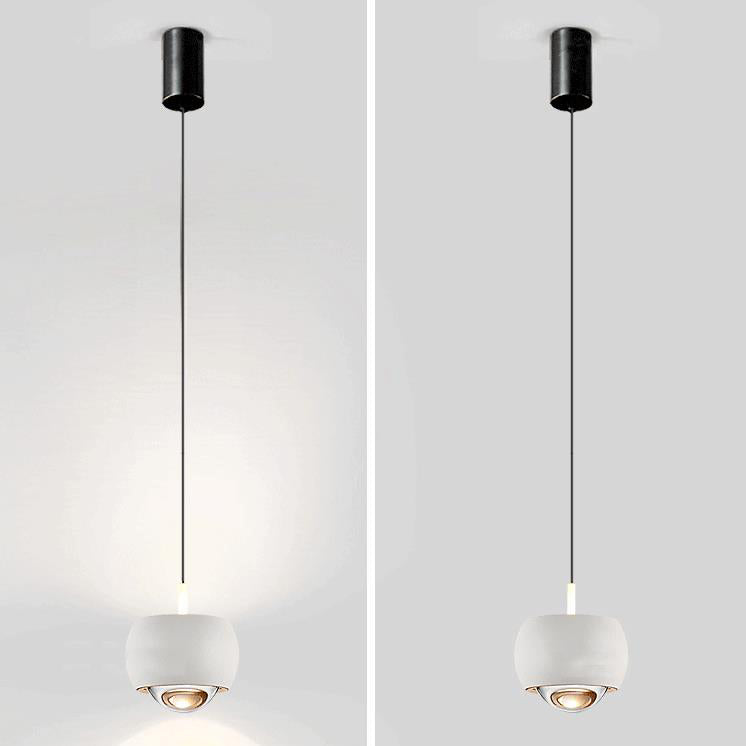 Modern Light Luxury Aluminum Mini Column Spotlight LED Liftable Adjustable Pendant Light