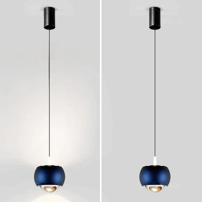 Modern Light Luxury Aluminum Mini Column Spotlight LED Liftable Adjustable Pendant Light