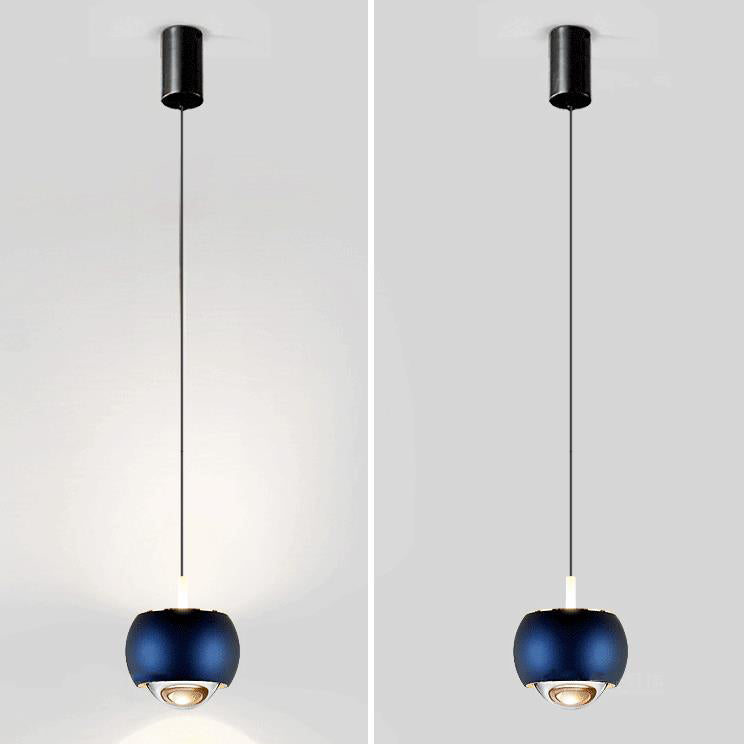 Modern Light Luxury Aluminum Mini Column Spotlight LED Liftable Adjustable Pendant Light