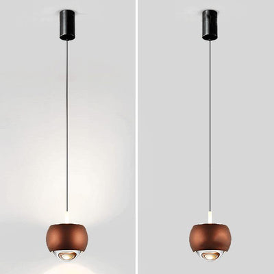 Modern Light Luxury Aluminum Mini Column Spotlight LED Liftable Adjustable Pendant Light