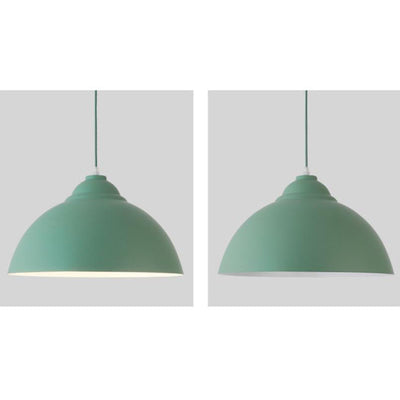 Modern Solid Color Macaron Iron Aluminum 1-Light Pendant Light