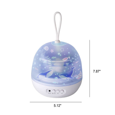 Lámpara de Mesa de Luz Nocturna Portátil Recargable USB LED Ambiental Estrella Giratoria Creativa Moderna 