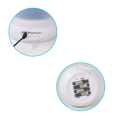 Lámpara de Mesa de Luz Nocturna Portátil Recargable USB LED Ambiental Estrella Giratoria Creativa Moderna 