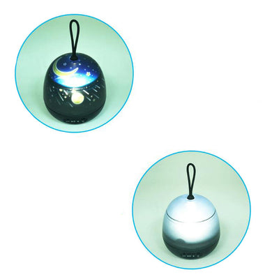 Lámpara de Mesa de Luz Nocturna Portátil Recargable USB LED Ambiental Estrella Giratoria Creativa Moderna 