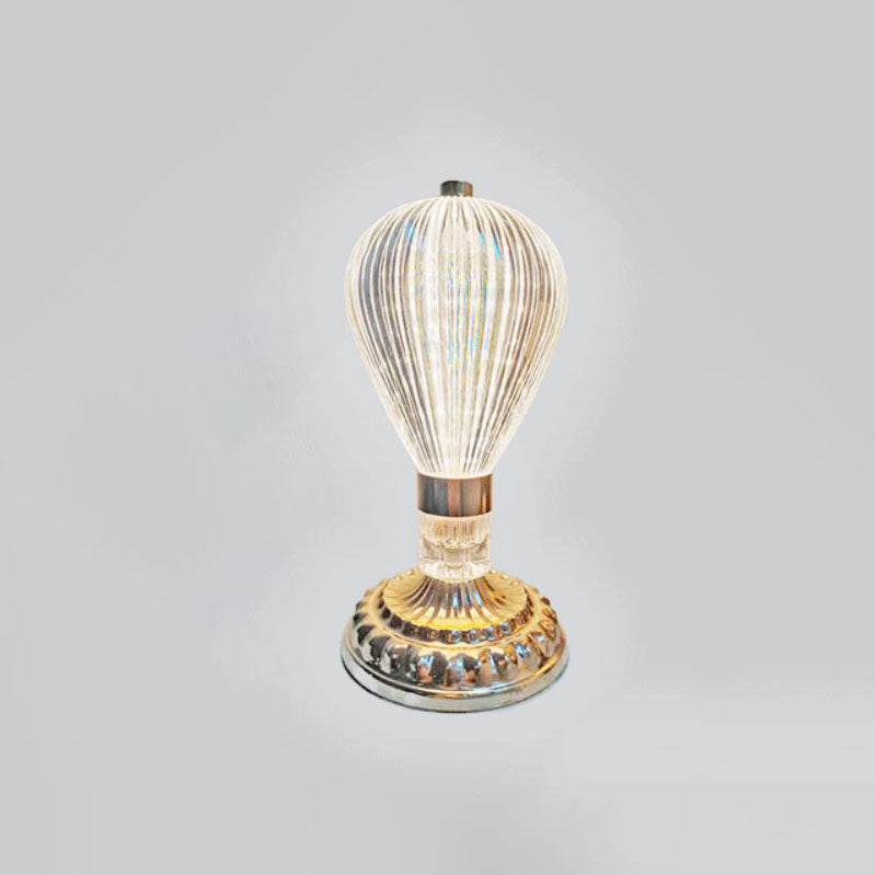 Europäische leichte Luxus Vintage Hardware Acryl LED Nachtlicht Tischlampe 
