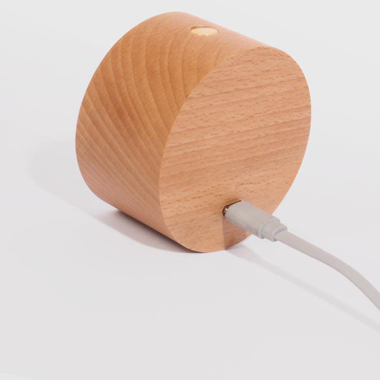 Applique murale LED magnétique en bois, Rechargeable par USB, veilleuse Simple, veilleuse 