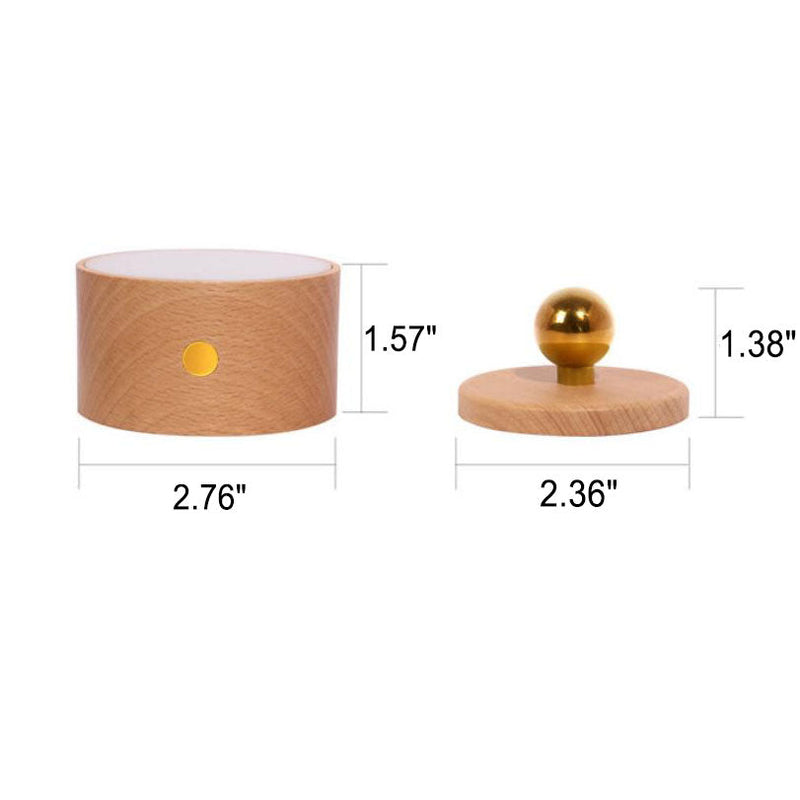 Applique murale LED magnétique en bois, Rechargeable par USB, veilleuse Simple, veilleuse 