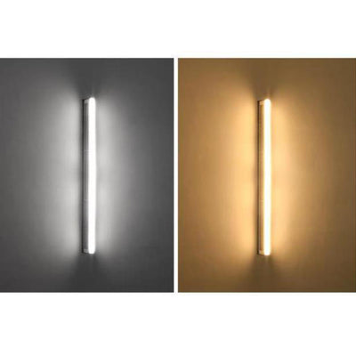 Lampe murale de jardin extérieure étanche moderne à LED solaire acrylique longue 