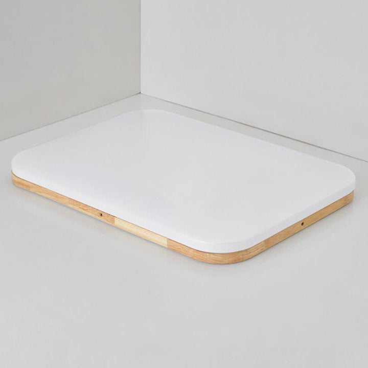 Nordic Simplicity Rechteckige LED-Deckenleuchte aus PVC für die Unterputzmontage aus Massivholz 