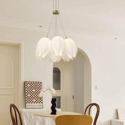 Modern Tulip Flower Shape 7/11/13 Light  Semi-Flush Mount Ceiling Light