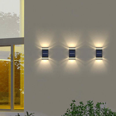 Einfache rechteckige flache LED-Außenwandleuchte im Freien 