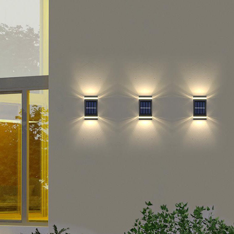 Einfache rechteckige flache LED-Außenwandleuchte im Freien 