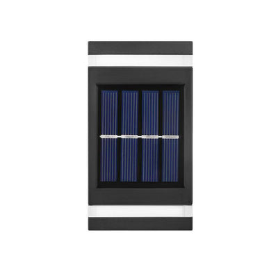 Simple Solar Rectangular Flat LED Outdoor Waterproof Wall Sconce Lamp