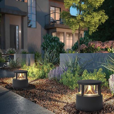 Modern Creative Cylindrical 1-Light  Outdoor Lawn Landscape Light