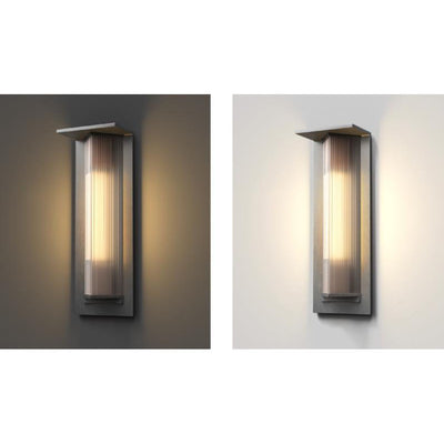 Modern Retro Minimalist Aluminum Glass Outdoor Waterproof Wall Sconce Lamp