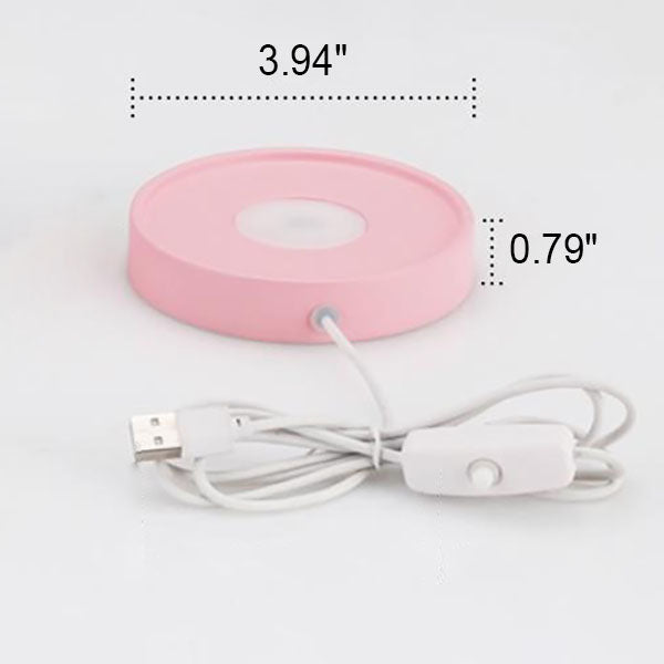 Modern Round USB Rechargeable LED Mood Light Night Light Table Lamp