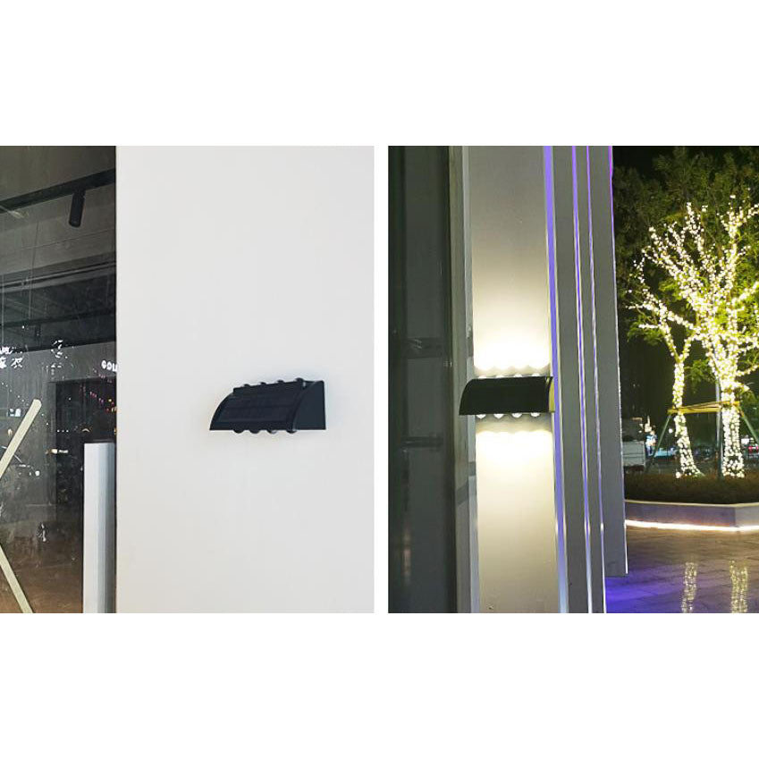 Lampe murale moderne à LED solaire étanche pour jardin 