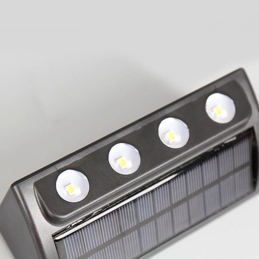 Lampe murale moderne à LED solaire étanche pour jardin 