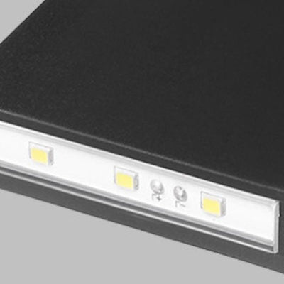 مصباح حائط حديث لأعلى وأسفل مضيء بالطاقة الشمسية LED خارجي مقاوم للماء للحدائق والمناظر الطبيعية 