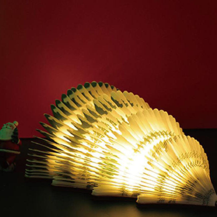 Moderne kreative Weihnachtsbaum-faltbare LED-Nachtlicht-Tischlampe