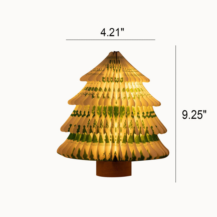 Moderne kreative Weihnachtsbaum-faltbare LED-Nachtlicht-Tischlampe