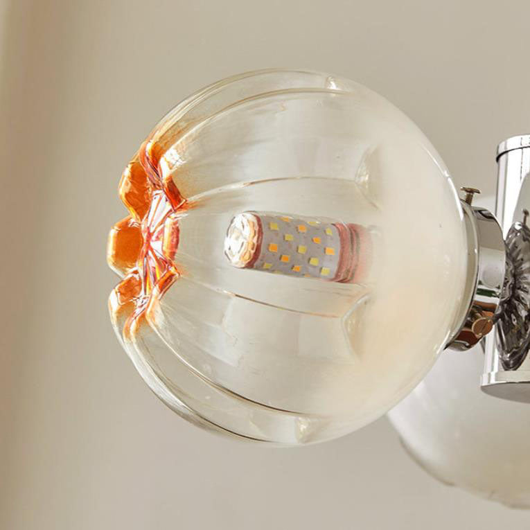 European Vintage Flower Buds Metal Glass 3/4/5-Light Island Light Chandelier
