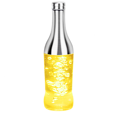 Lampe de table moderne créative à LED RGB colorée en forme de bouteille de vin 